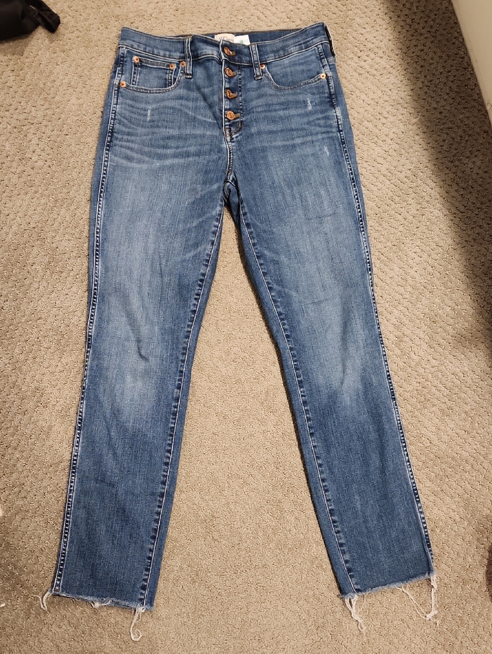 J. Crew Button Fly Ladies Jeans 28" Waist. Worn Once